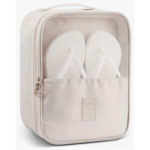 Mossio Shoe Bag Travel Daily Use Storage Pouch Organizer Beige Unisex Luggage
